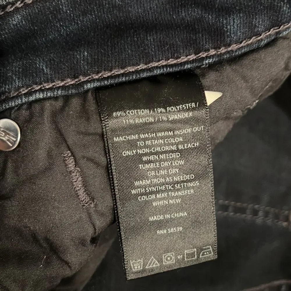 KFTK Grunge Goth Distressed Skinny Stretch Jeans Size 4